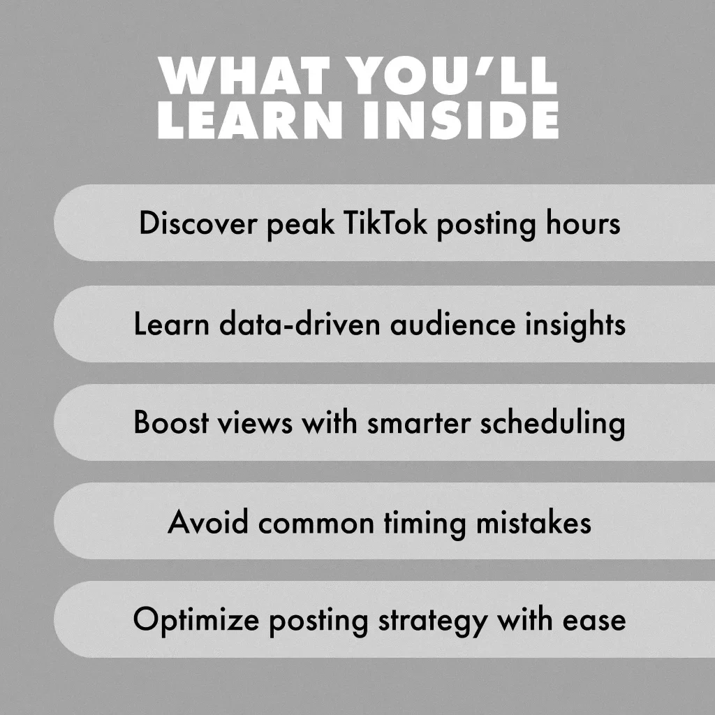 TikTok Timing Secrets: When to Post for Maximum Views & Viral Potential | Best Time to Post on TikTok Guide | Digital Download eBook for Creators & Influencers