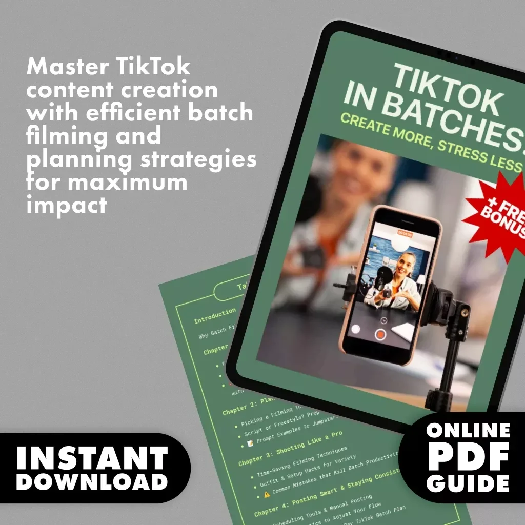 TikTok in Batches: Create More, Stress Less - Batch Filming for TikTok