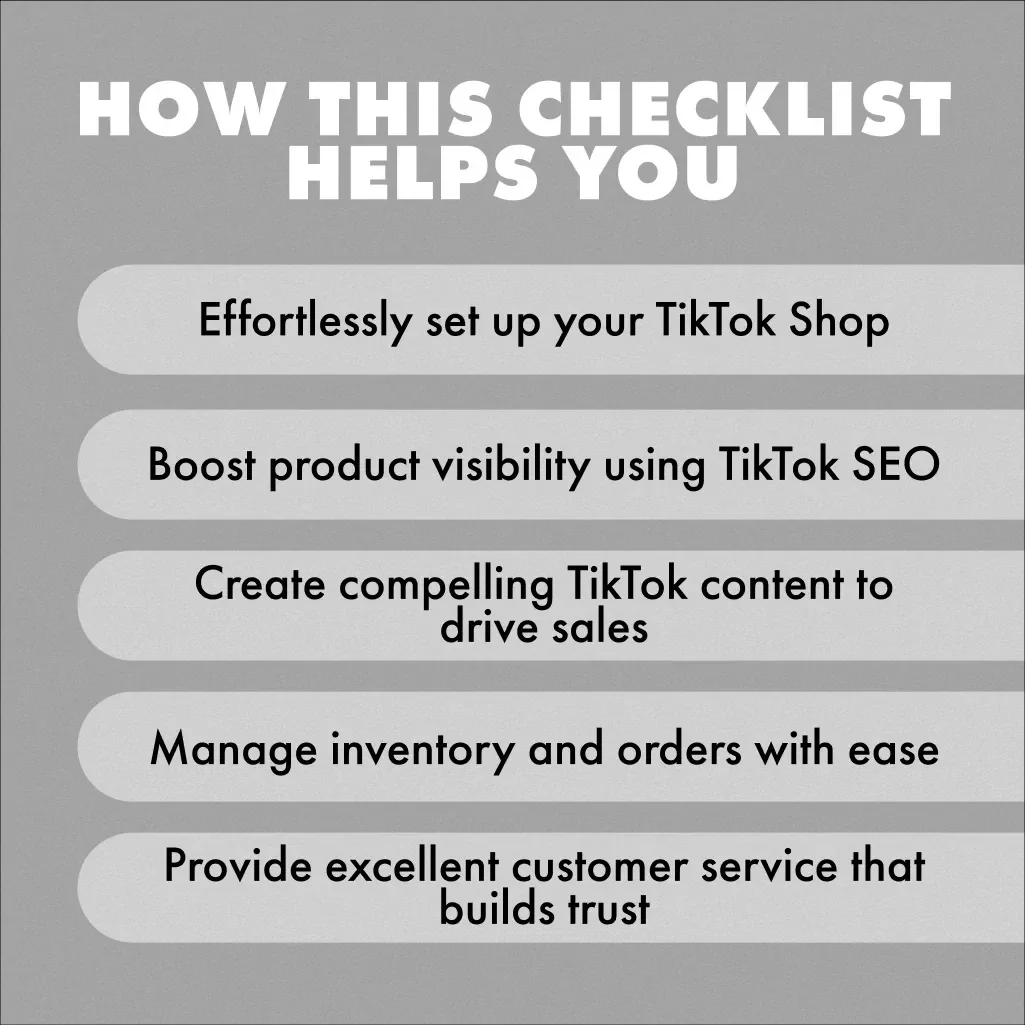 The Ultimate Checklist to Master TikTok Shop Seller Center: A Step-by-Step Guide for TikTok Sellers