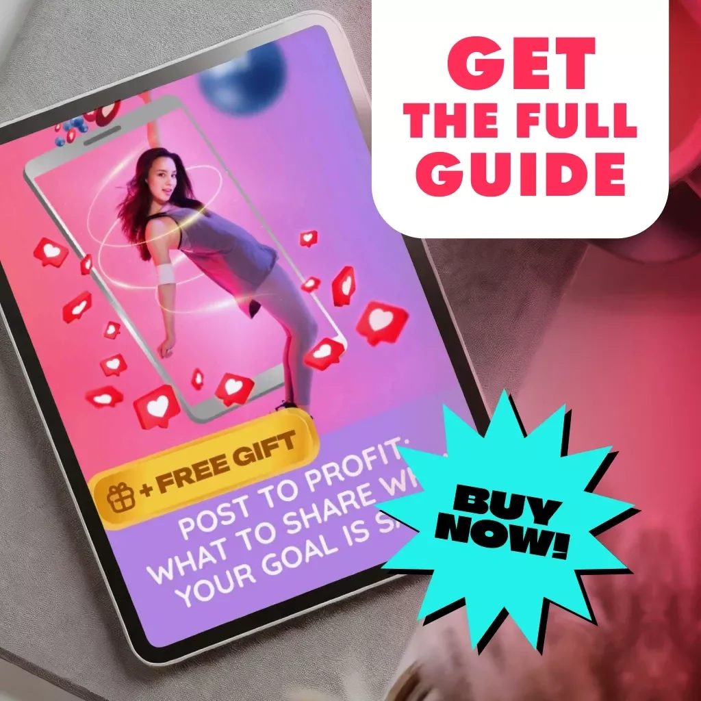Post to Profit: What to Share When Your Goal is Sales | Digital Guide for What to Post if Your Goal is Sales | Social Media Marketing eBook for Entrepreneurs & Small Business Owners