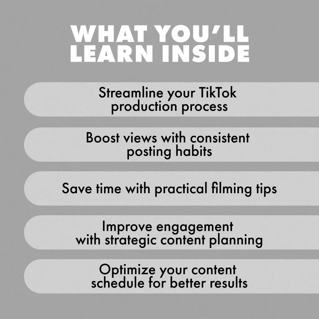 TikTok in Batches: Create More, Stress Less - Batch Filming for TikTok