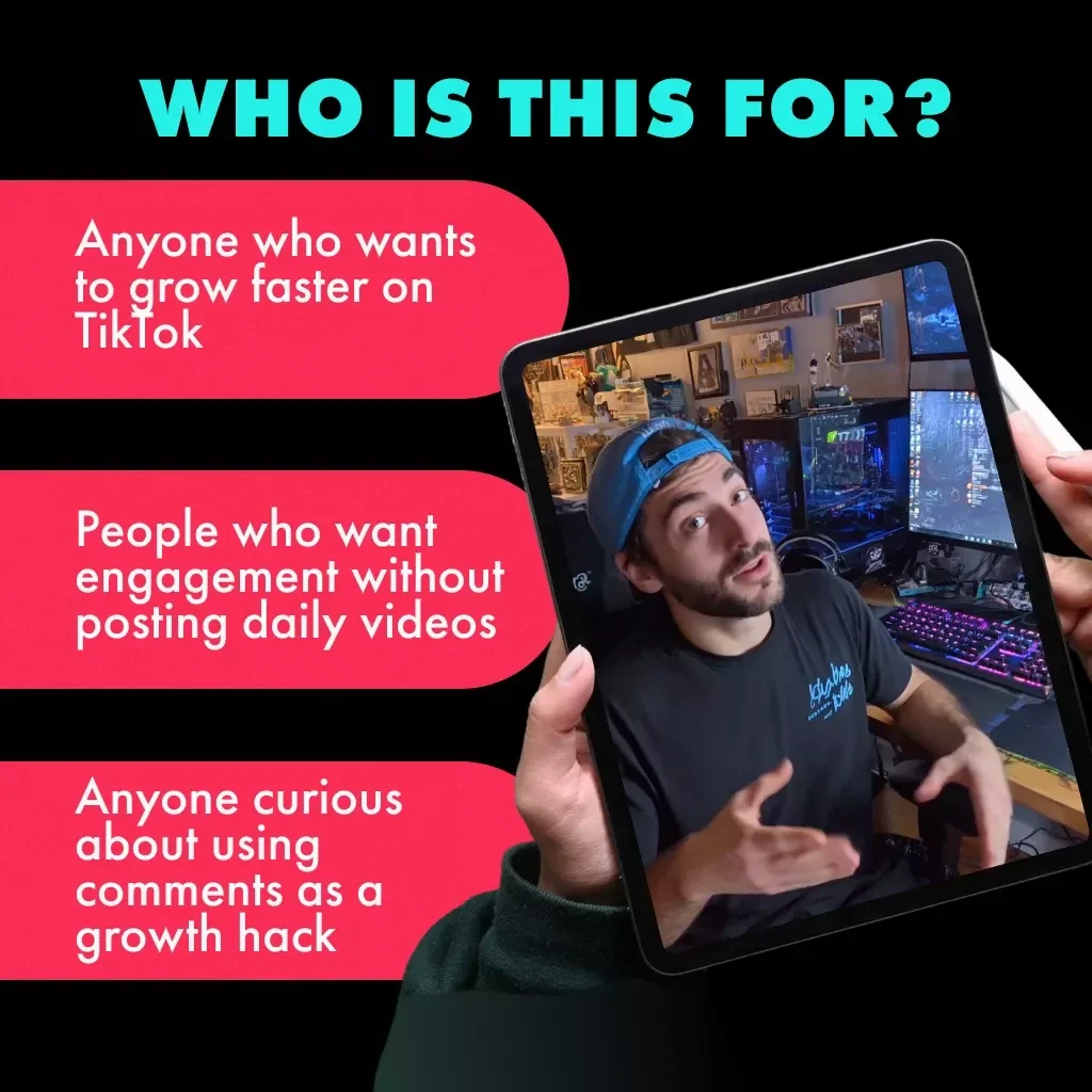 The Comment Farm Method: Grow FAST by Saying Less | TikTok Growth Guide | Social Media Strategy eBook | Digital Download Checklist