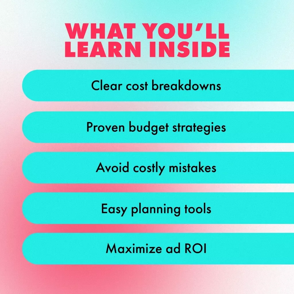 TikTok Ads on a Budget: Your Complete Cost Guide | Digital Download eBook for Beginners | Learn TikTok Advertising Cost & Budgeting Tips