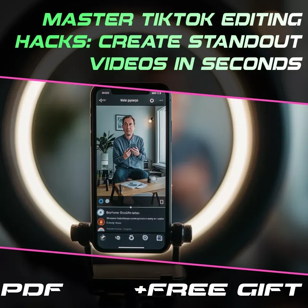 Master TikTok Editing Hacks: Create Standout Videos in Seconds | TikTok Editing Hack Guide for Viral Content Creators, Digital Download, eBook & Checklist