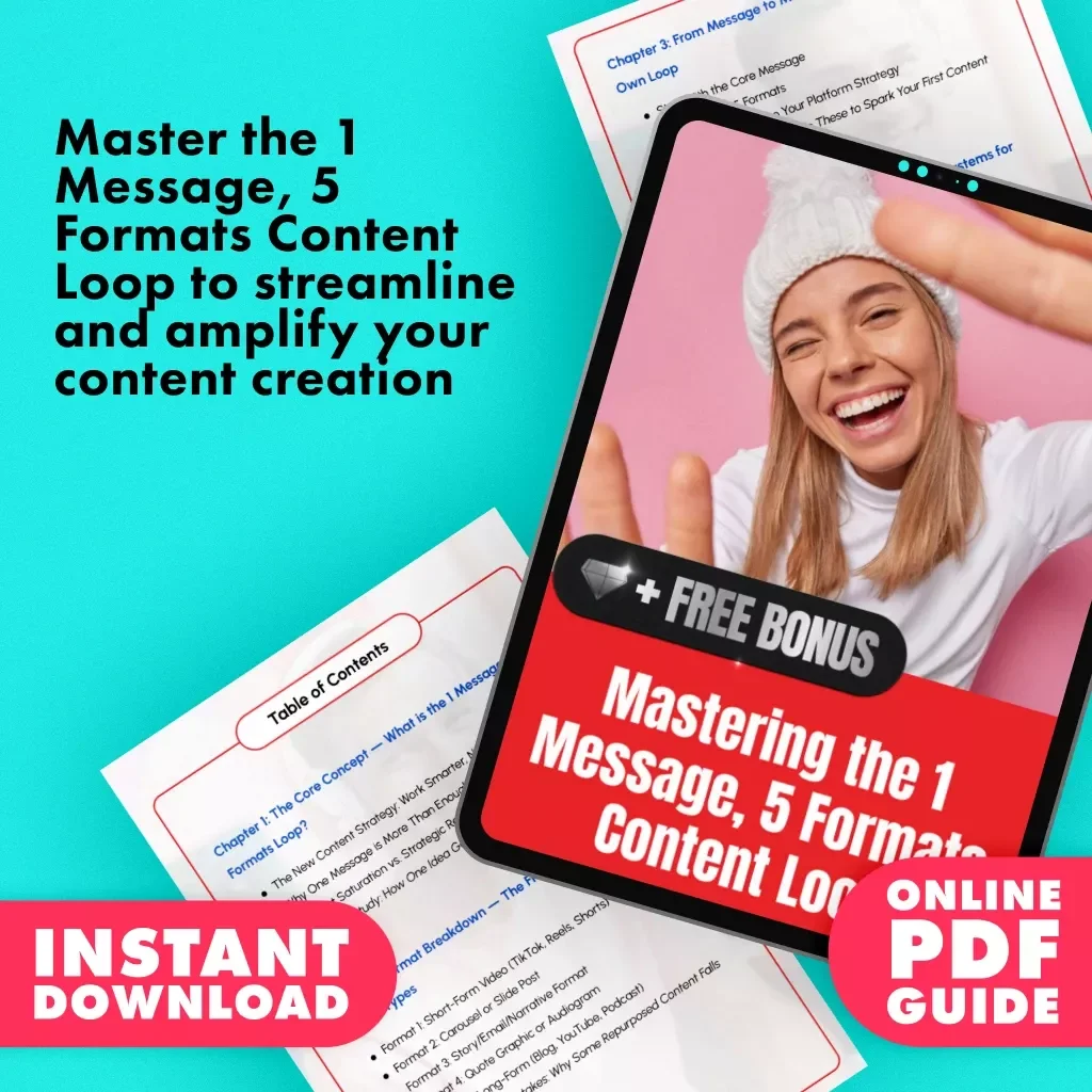 Mastering the 1 Message, 5 Formats Content Loop - A Guide to Smarter, More Effective Content Creation