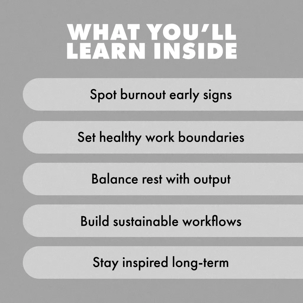 A Guide to Preventing Creator Burnout | Creator Burnout Prevention Guide | Digital Download for Content Creators