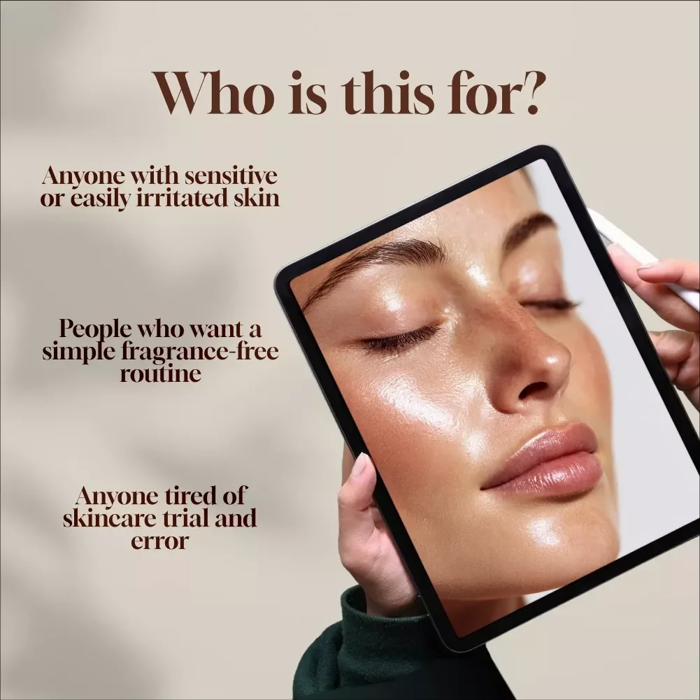 Sensitive Skin Blueprint: Fragrance-Free Routine Builder | Digital Checklist for Gentle Skincare, Hydration, Sun Protection & Soothing Treatments