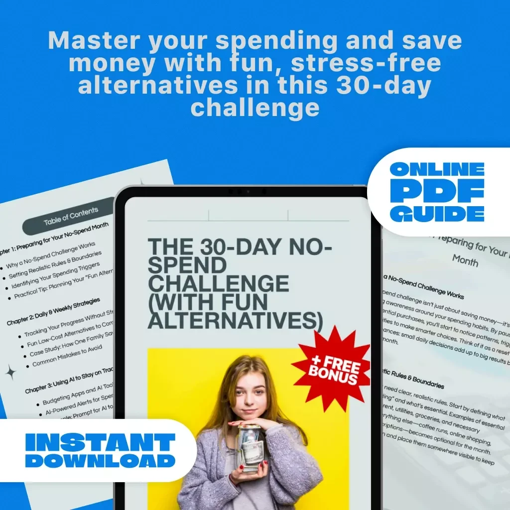 The 30-Day No-Spend Challenge Guide: Practical Tips, Fun Alternatives & Budgeting Strategies