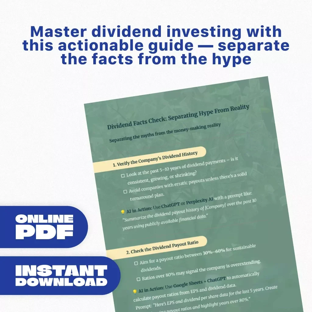 Dividend Facts Check: Separating Hype From Reality - Essential Checklist for Investors