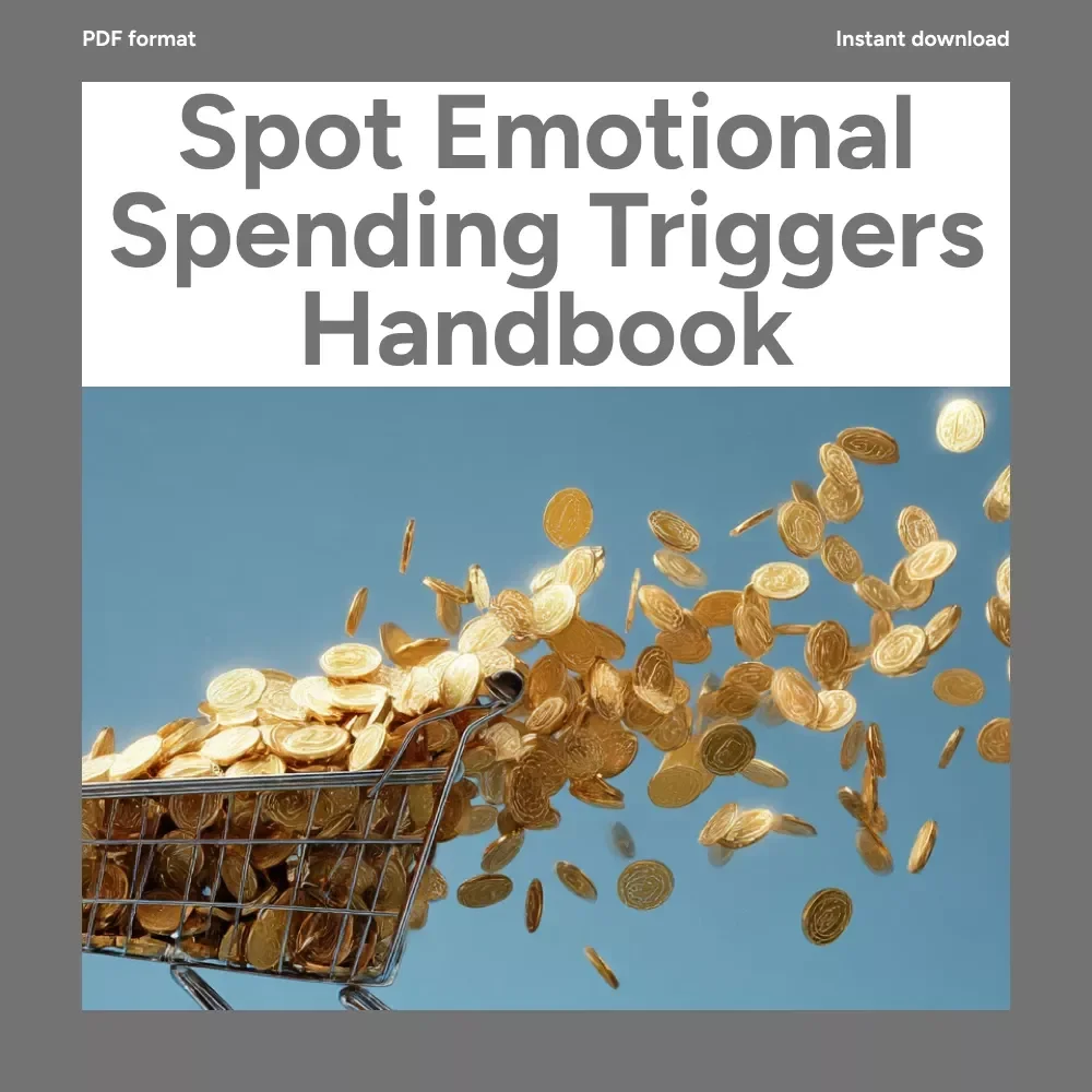Spot Emotional Spending Triggers Handbook - Digital Download Checklist for Managing Impulse Purchases and Improving Financial Health