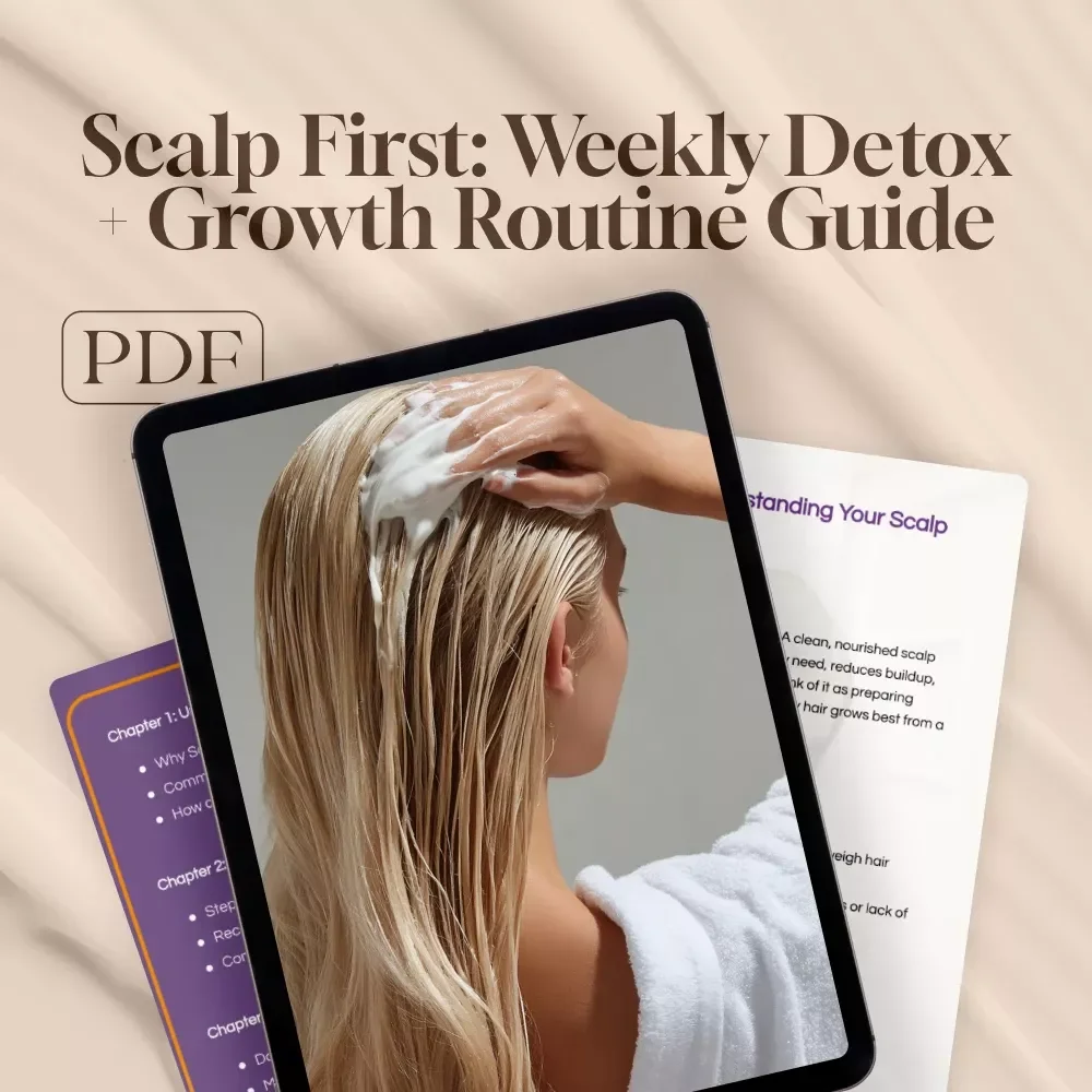 Scalp First: Weekly Detox + Growth Routine Guide - Hair Growth, Scalp Health & Weekly Detox Plan