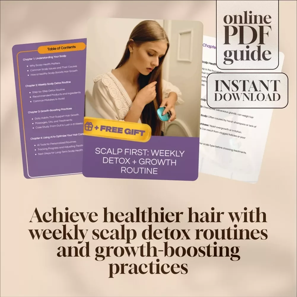Scalp First: Weekly Detox + Growth Routine Guide - Hair Growth, Scalp Health & Weekly Detox Plan