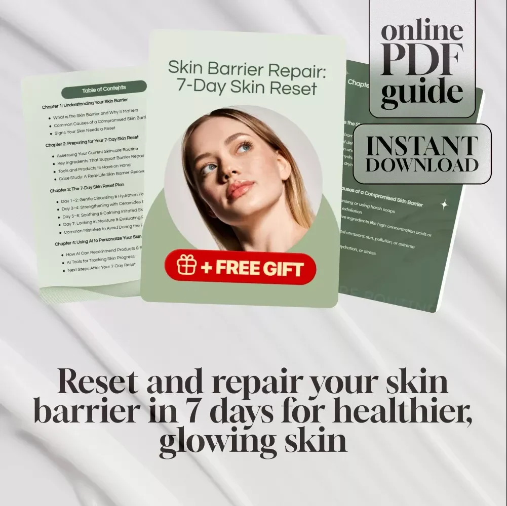 Skin Barrier Repair: 7-Day Skin Reset | Digital Skincare Guide, eBook, Skincare Routine Reset, Skin Healing Checklist