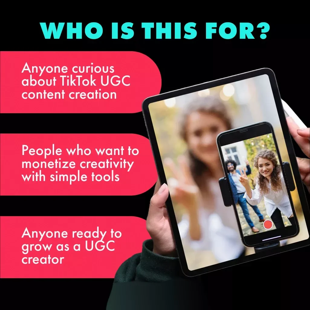 UGC Gold Content: How to Create | TikTok UGC Content Guide for Beginners, Creators & Brands | Digital Download eBook Checklist