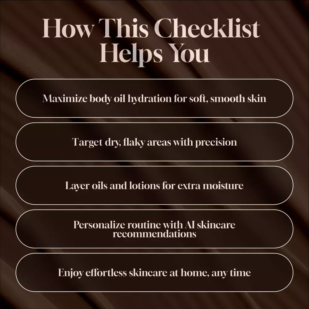 At-Home Body Oils: Dry Skin SOS Flow Checklist - Ultimate Guide to Hydrated, Soft Skin