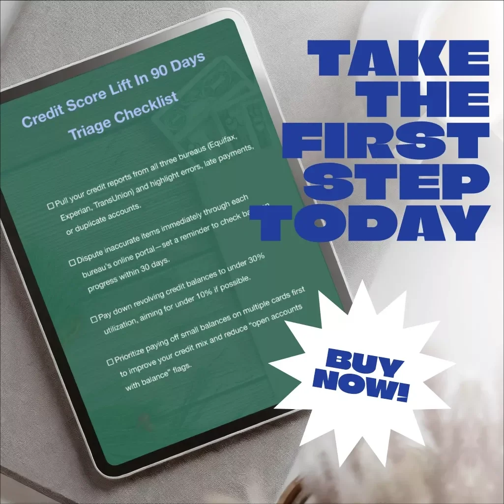 Credit Score Lift In 90 Days Triage Checklist - Boost Your Credit Score with This Simple 90-Day Plan