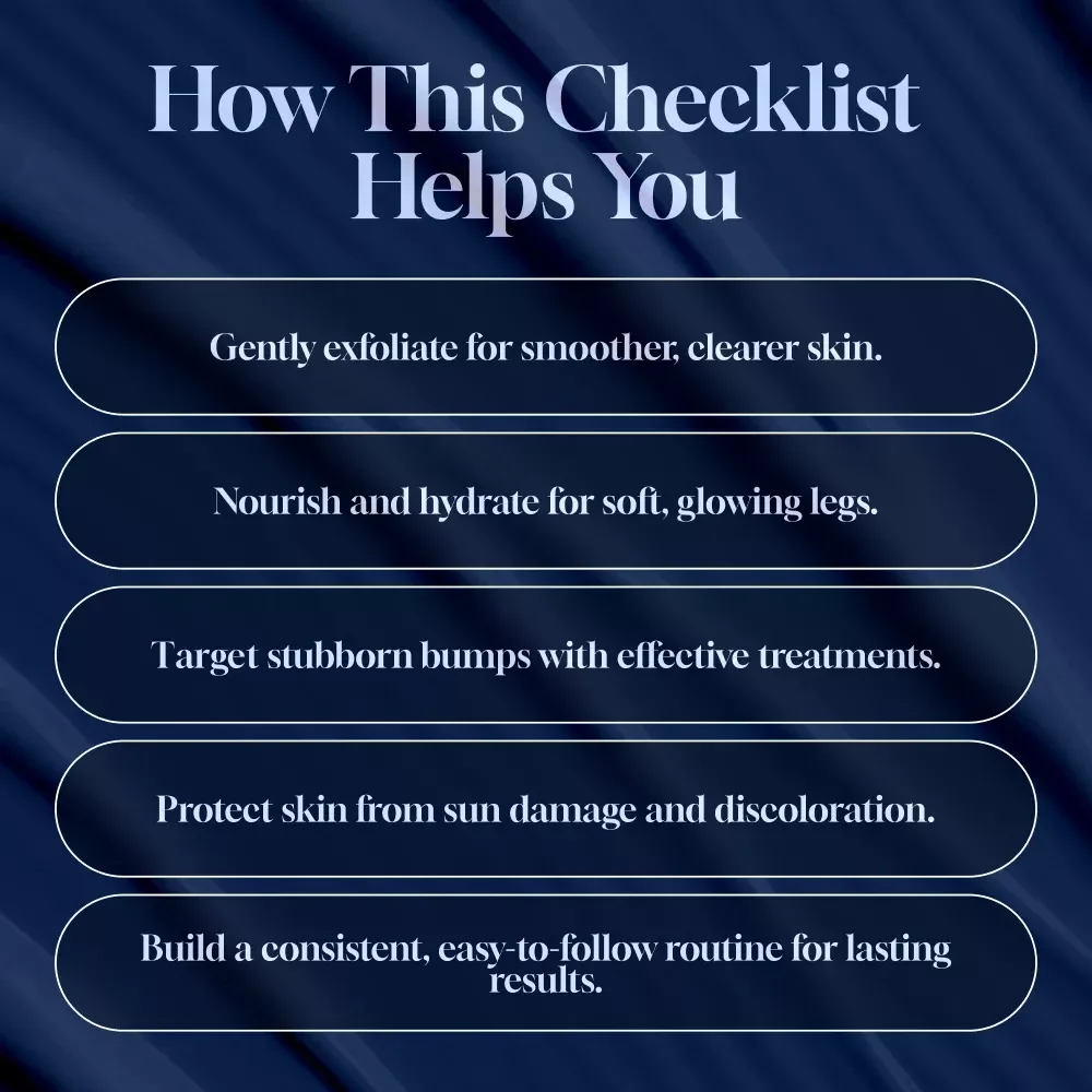 KP & Strawberry Legs: Smooth-Skin Routine Checklist for Glowing, Bump-Free Legs
