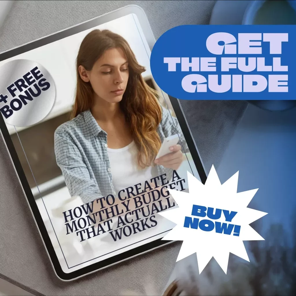 How to Create a Monthly Budget That Actually Works - Budgeting Guide, eBook, Financial Planning Digital Download