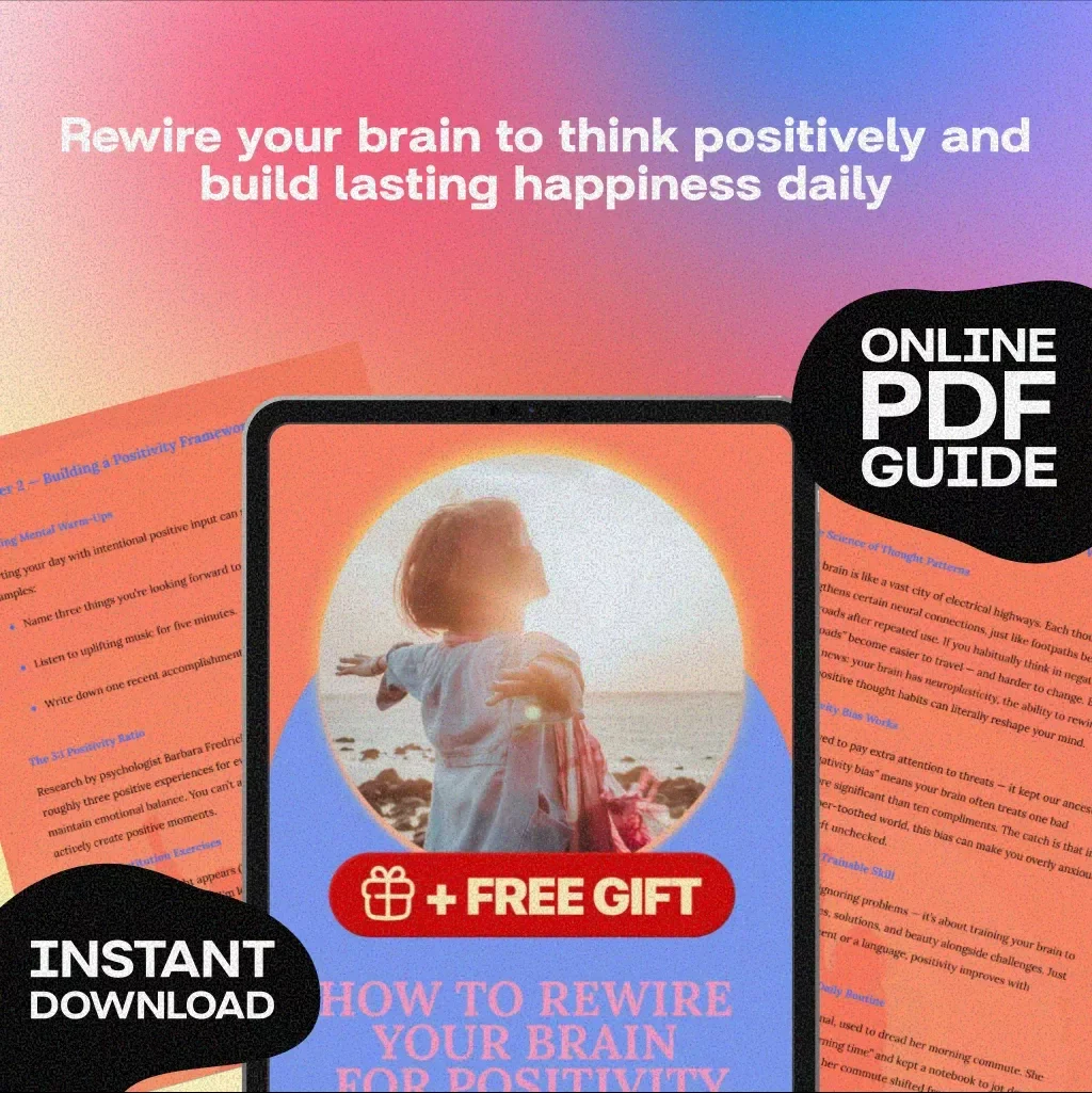 How to Rewire Your Brain for Positivity — Digital Guide to Transform Your Mindset, Boost Happiness & Train Positive Thinking
