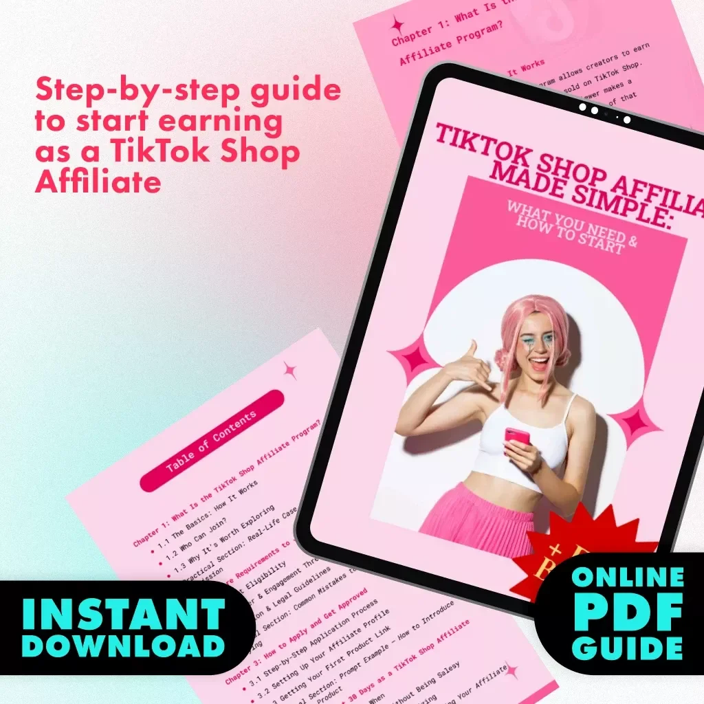 TikTok Shop Affiliate Made Simple: What You Need & How to Start | Digital Guide for Beginners | Learn TikTok Shop Affiliate Requirements, Step-by-Step Setup, and Strategies to Earn Online