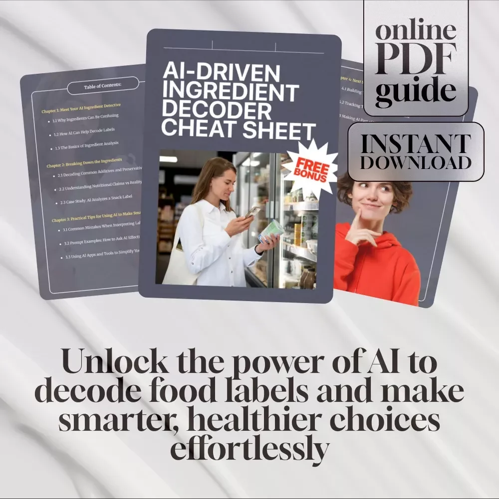 AI-Driven Ingredient Decoder Cheat Sheet: Unlock the Secrets of Food Labels and Make Smarter Choices