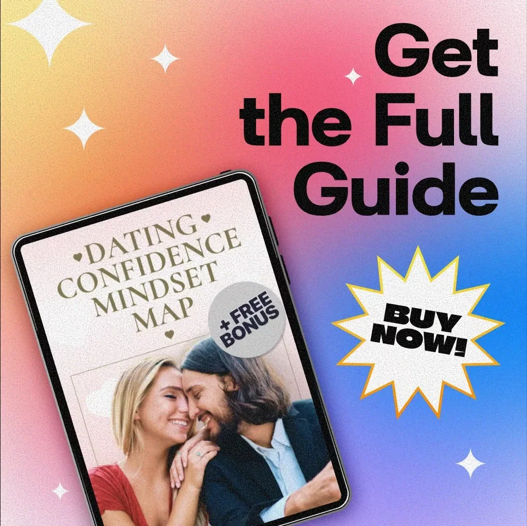Dating Confidence Mindset Map | Self-Assurance Guide for Men & Women | Digital Download eBook with Conversation Starters, AI Prompts & Confidence Building Tips