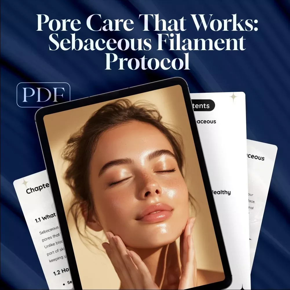 Pore Care That Works: Sebaceous Filament Protocol | Digital Guide for Clearer Skin, Blackhead-Free Pores, Exfoliation Routine & AI Skincare Support
