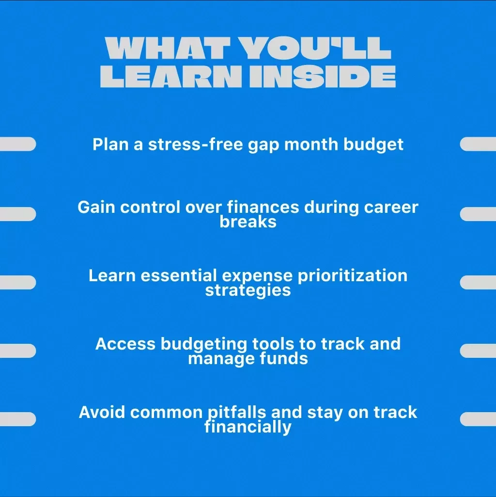 Career Jump Budget Guide (Gap Months Plan) - Your Step-by-Step Guide to Funding Career Transitions