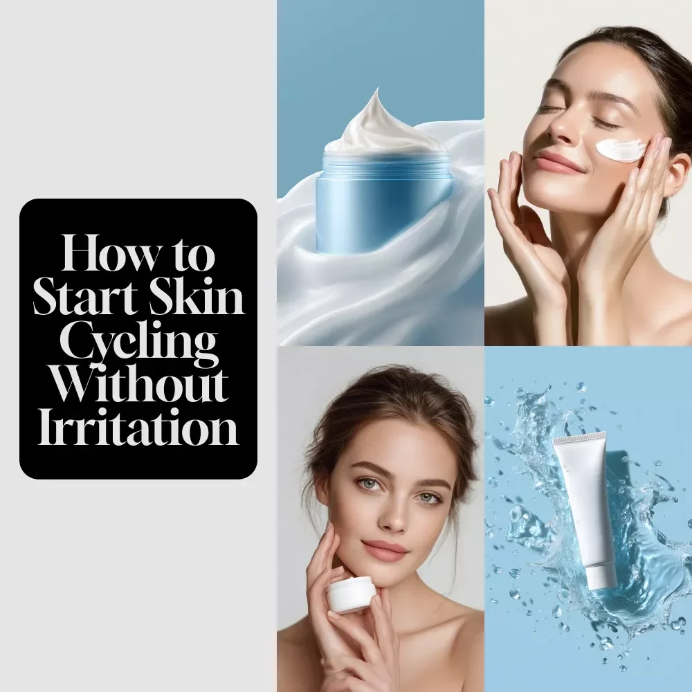 How to Start Skin Cycling Without Irritation Checklist | Beginner-Friendly Digital Download for Glowing Skin, Skincare Routine Guide, Exfoliant & Retinol Rotation