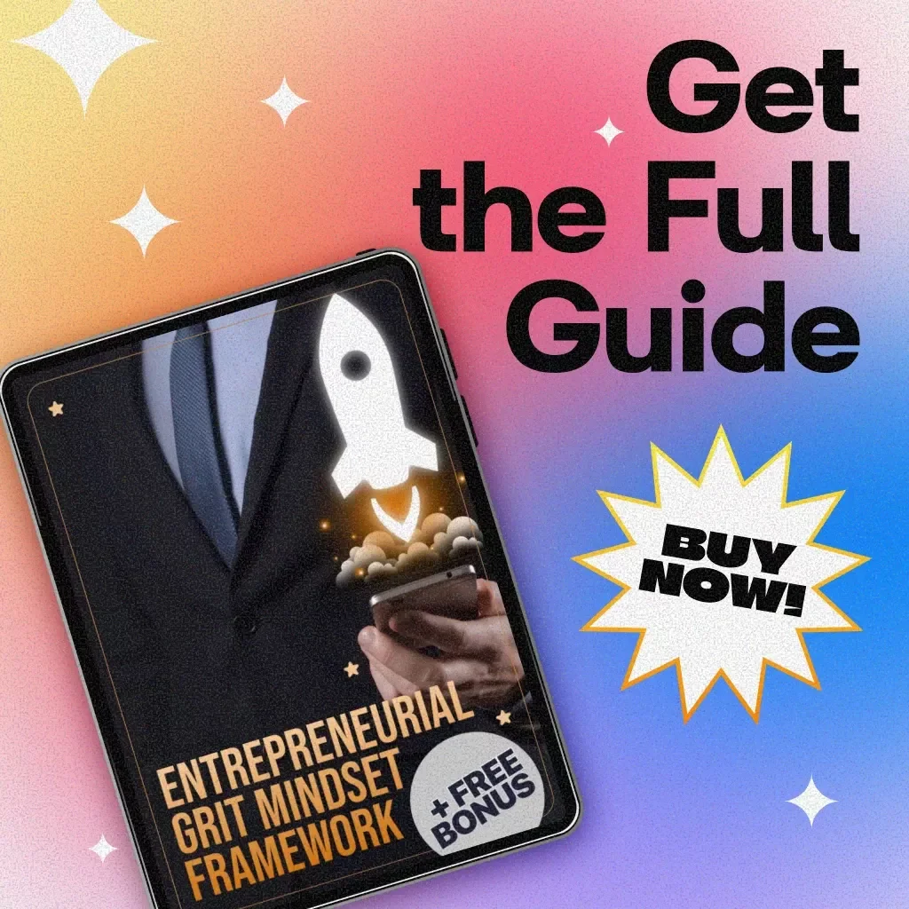 Entrepreneurial Grit Mindset Framework | Digital Download Guide for Entrepreneurs, Business Growth, Resilience, and Success Habits