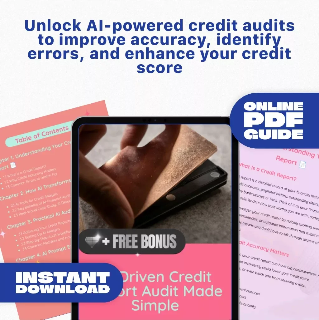 AI-Driven Credit Report Audit Guide: Step-by-Step eBook for Accurate Credit Analysis