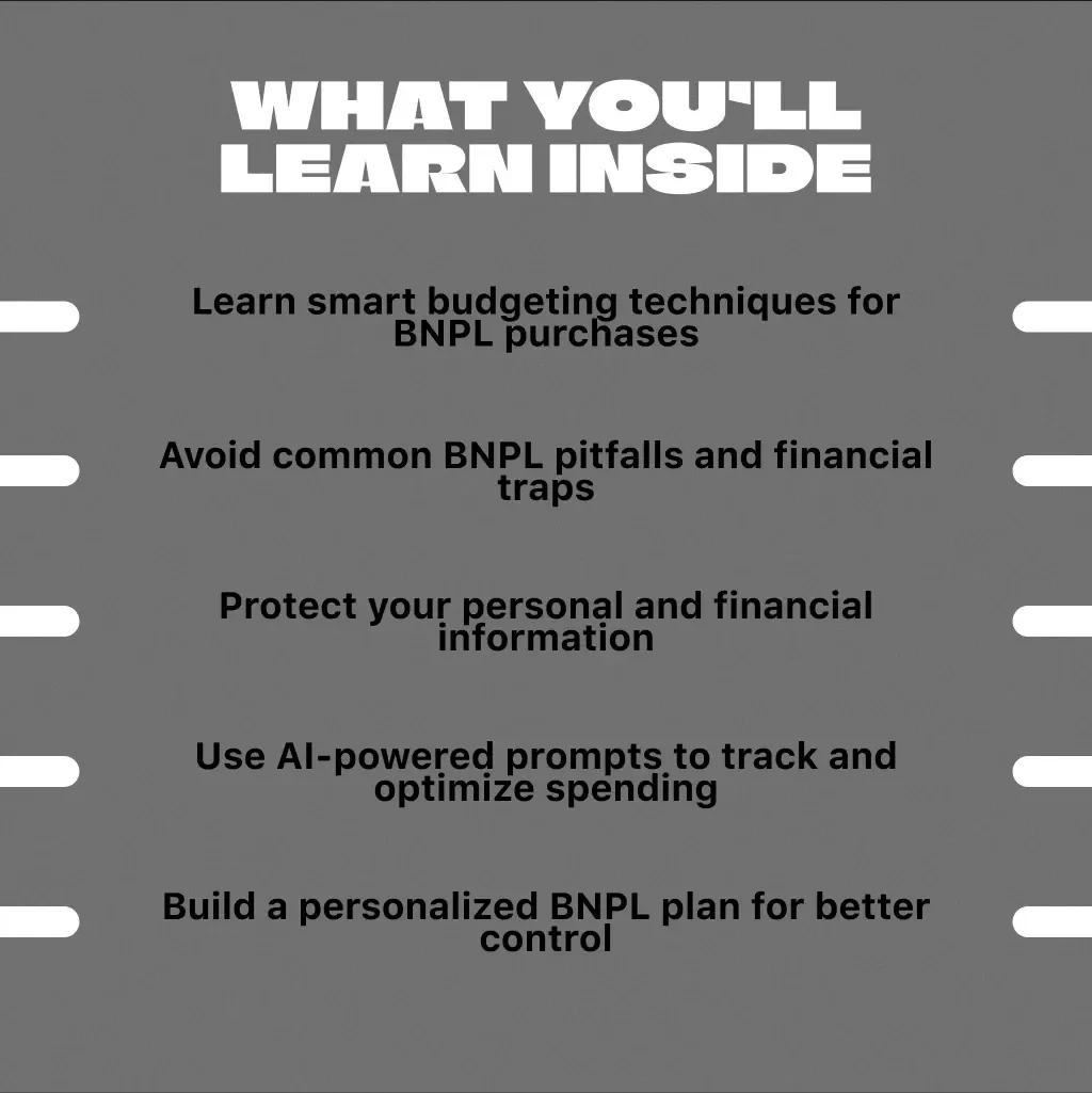 Buy Now, Pay Later Playbook: Spend Smart, Stay Safe - A Comprehensive Guide to Smart BNPL Spending