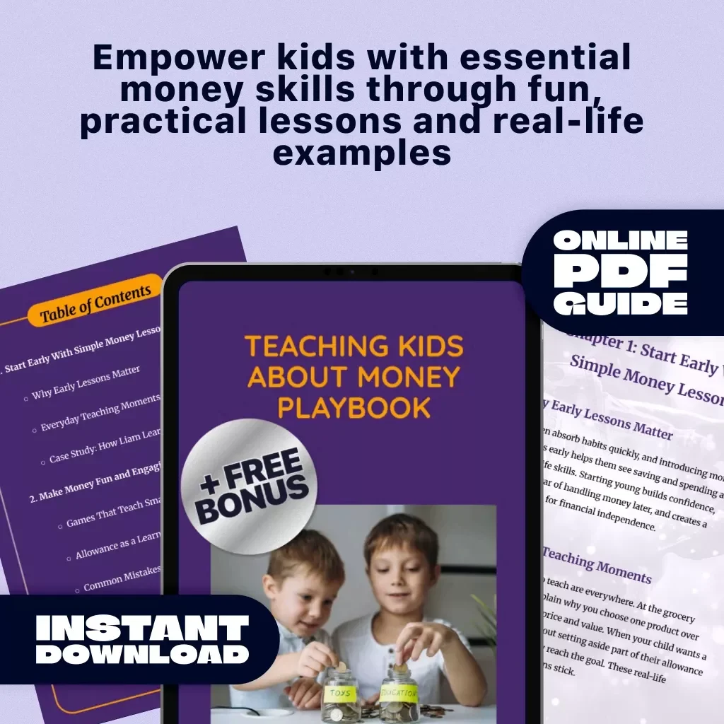 Teaching Kids About Money Playbook - A Fun & Engaging Guide to Financial Literacy for Kids