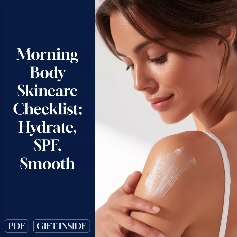 Morning Body Skincare Checklist: Hydrate, SPF, Smooth – A Simple Routine for Glowing Skin
