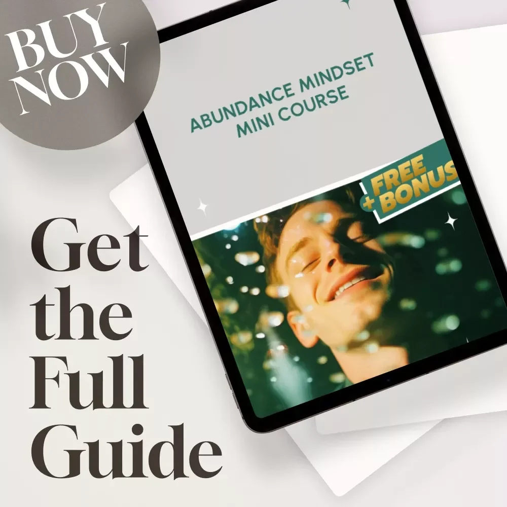 Abundance Mindset Mini Course | Digital Download Guide for Positive Thinking, AI Prompts & Daily Practices for Personal Growth