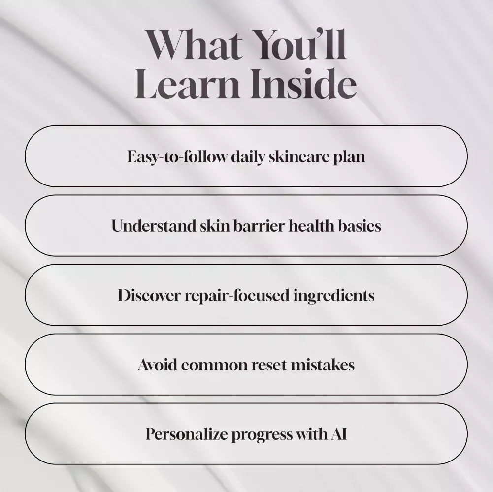 Skin Barrier Repair: 7-Day Skin Reset | Digital Skincare Guide, eBook, Skincare Routine Reset, Skin Healing Checklist