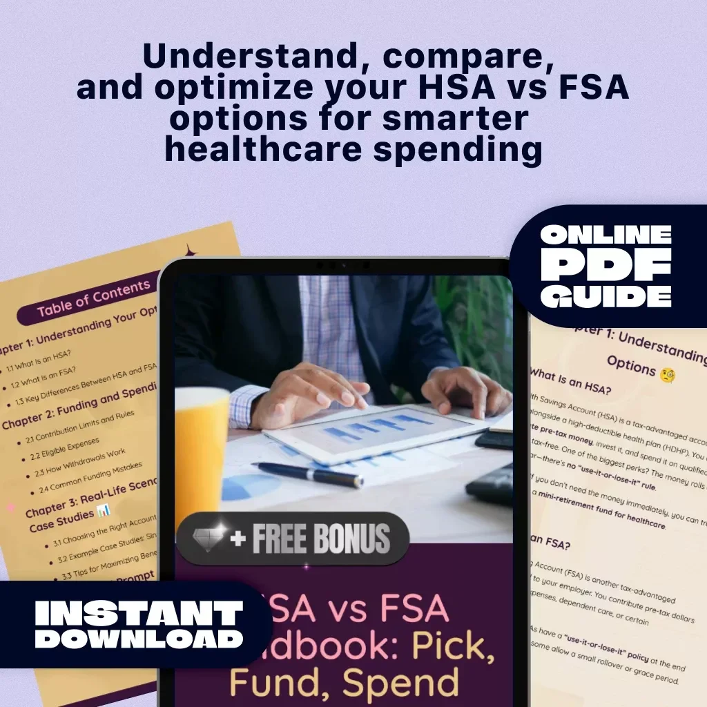 HSA vs FSA Handbook: Pick, Fund, Spend - The Ultimate Guide to Choosing, Funding, and Spending Your HSA & FSA Accounts