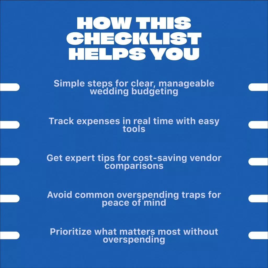 Step-by-Step Wedding Budget Guide - Digital Download Wedding Budget Checklist for Brides & Grooms