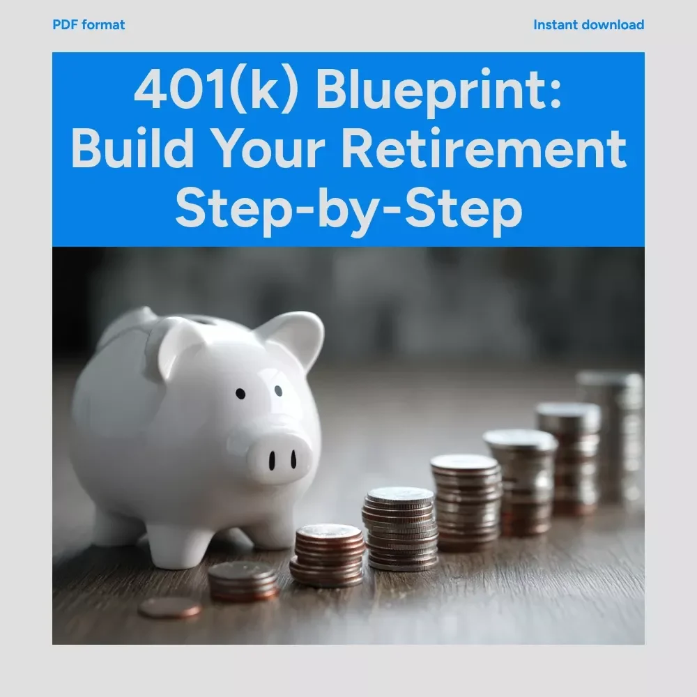 401(k) Blueprint: Build Your Retirement Step-by-Step Guide - Maximize Tax Advantages, Minimize Risk & Grow Your Savings