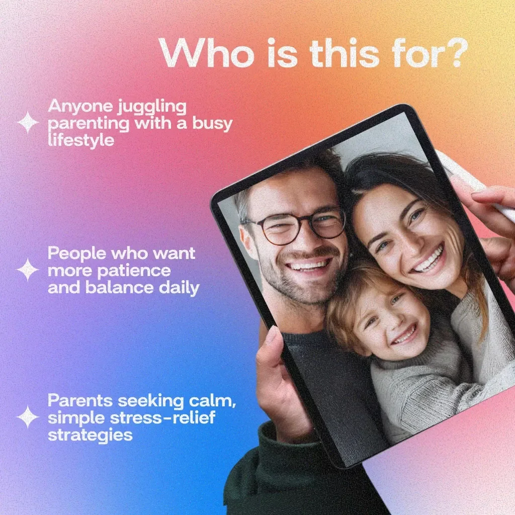 Calm Mindset for Busy Parents | Digital Guide for Stress Relief, Parenting Clarity & Family Balance | Printable eBook & Checklist