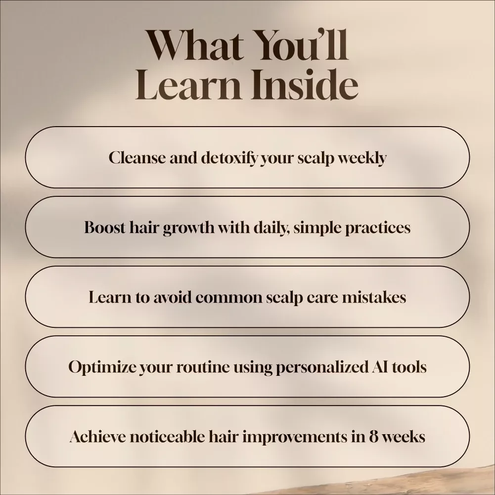 Scalp First: Weekly Detox + Growth Routine Guide - Hair Growth, Scalp Health & Weekly Detox Plan