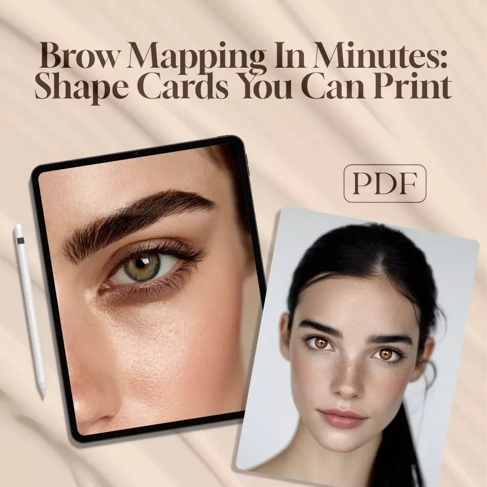Brow Mapping In Minutes: Printable Shape Cards for Perfect Brows at Home