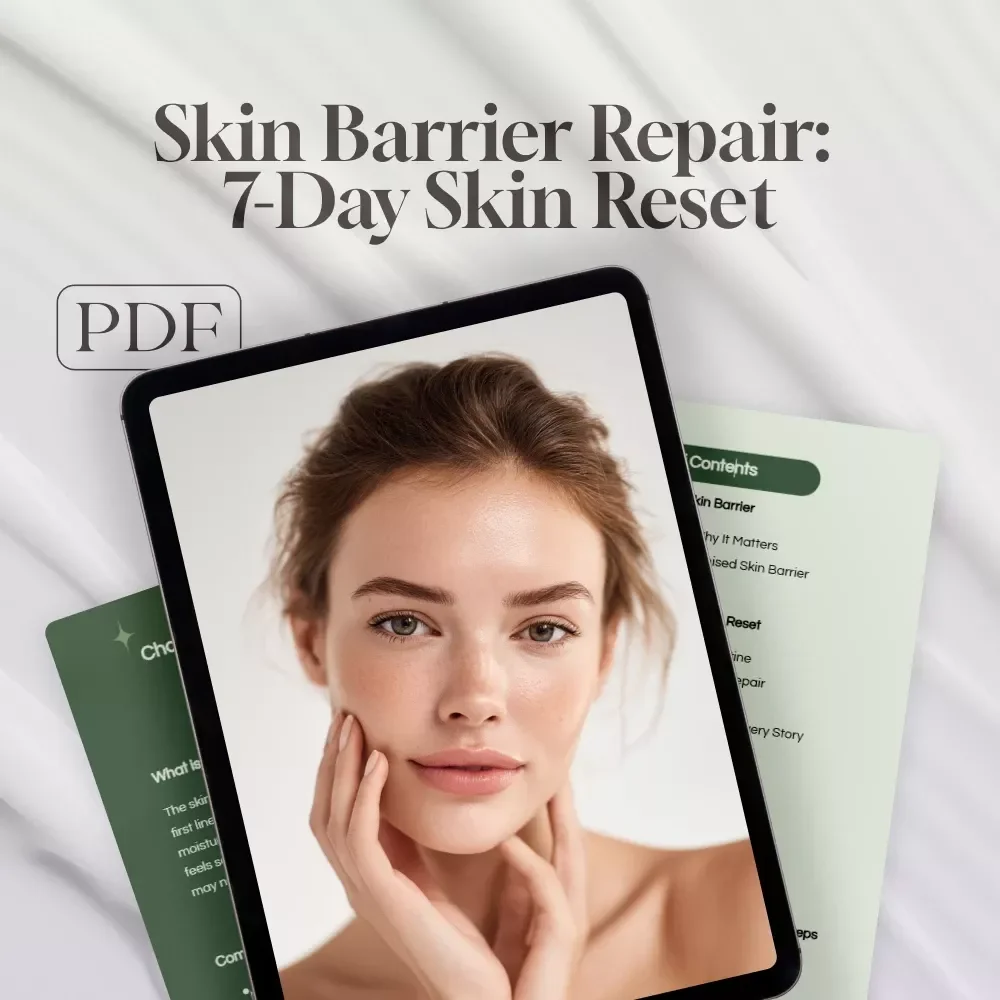 Skin Barrier Repair: 7-Day Skin Reset | Digital Skincare Guide, eBook, Skincare Routine Reset, Skin Healing Checklist