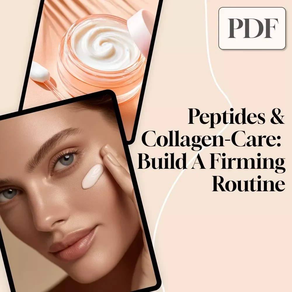 Peptides & Collagen-Care: Build A Firming Routine | Skincare Guide, Digital Download, Anti-Aging eBook, Skin Firmness Checklist, Beauty Routine PDF