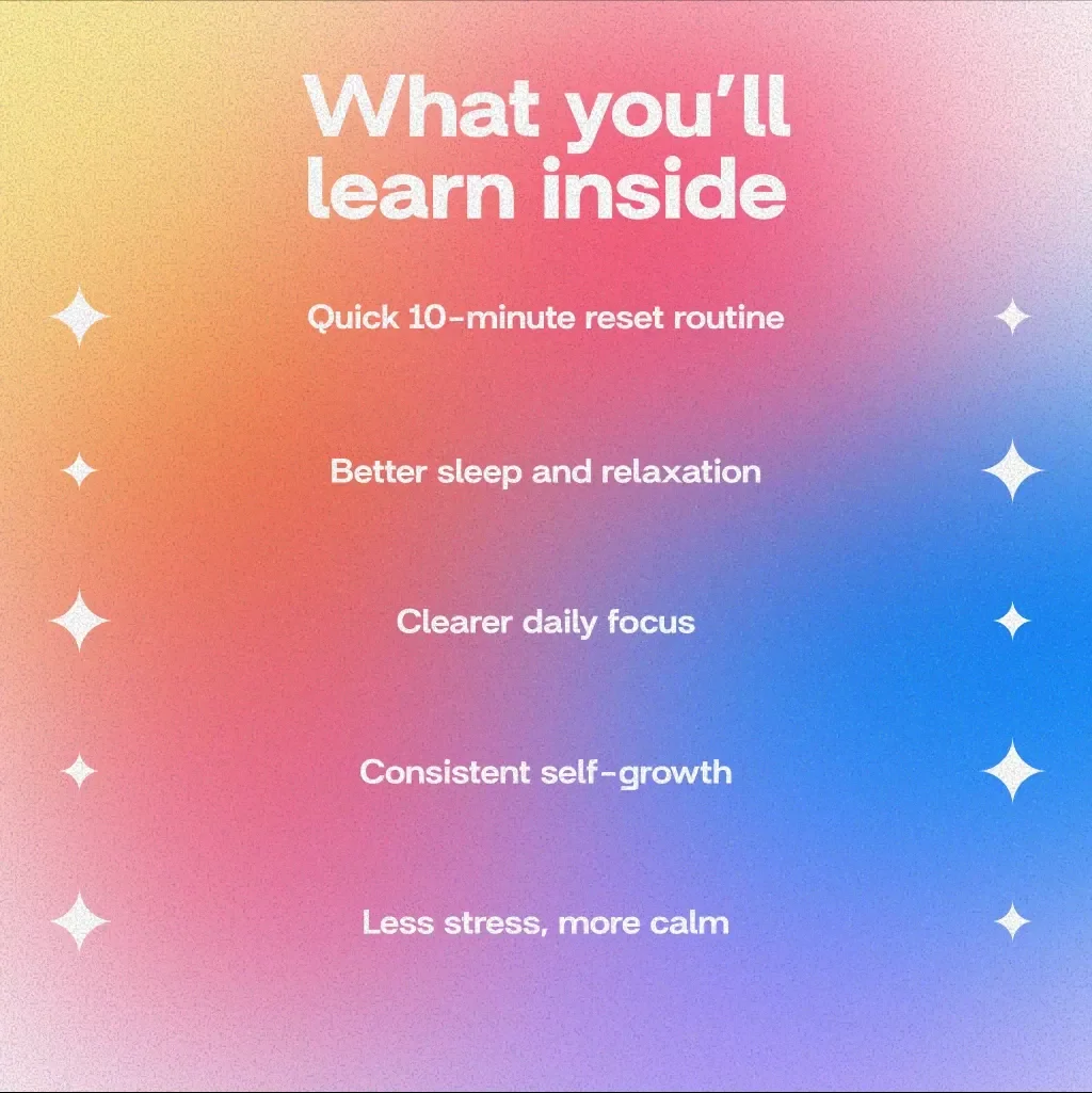 How to Reset Nightly Mindset | Digital Guide for Relaxation, Reflection & Better Sleep | Mindset Reset Routine, Self-Care, AI Prompts, Productivity & Wellness Checklist (Digital Download)