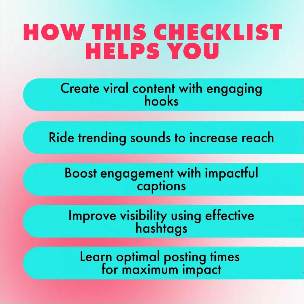 The Ultimate TikTok Glow-Up Checklist: How to Promote TikTok Videos Like a Pro