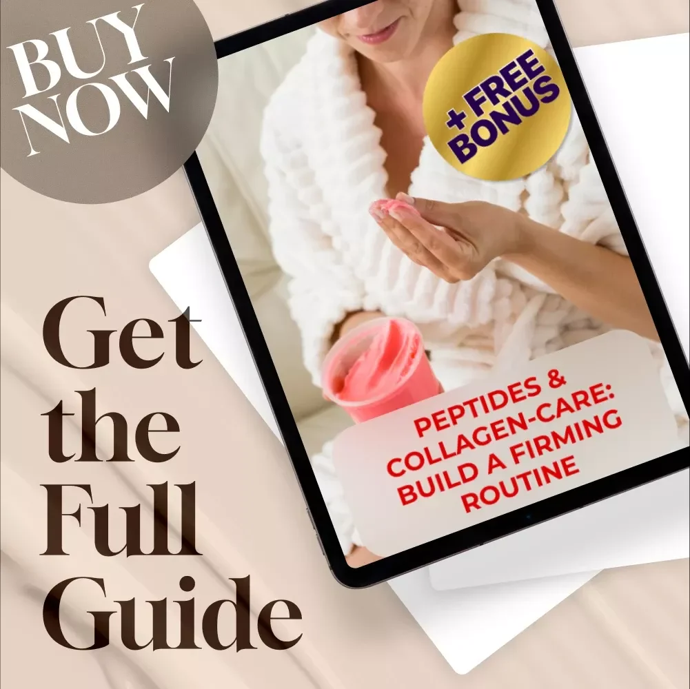 Peptides & Collagen-Care: Build A Firming Routine | Skincare Guide, Digital Download, Anti-Aging eBook, Skin Firmness Checklist, Beauty Routine PDF