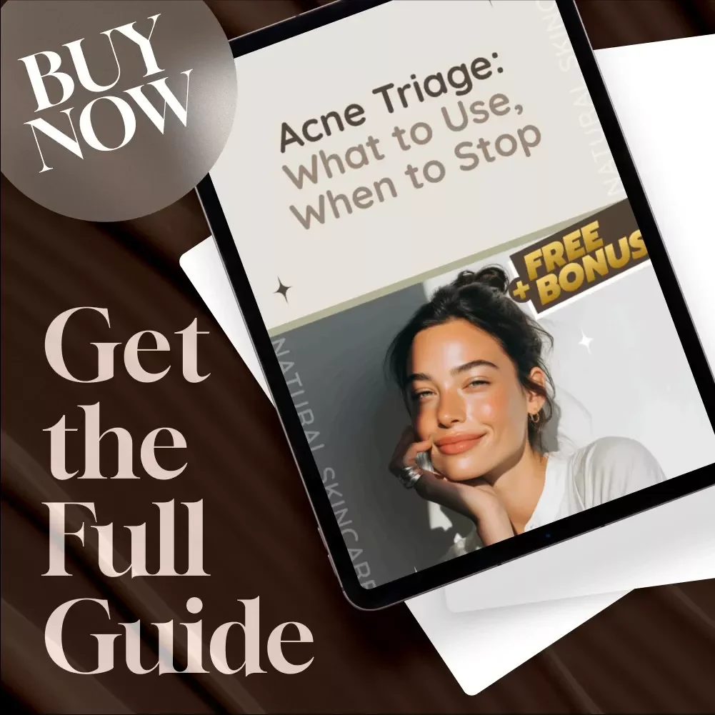 Acne Triage: What to Use, When to Stop | Digital Acne Guide, Skincare Treatments, Mistakes to Avoid & AI-Powered Solutions (Instant Download)
