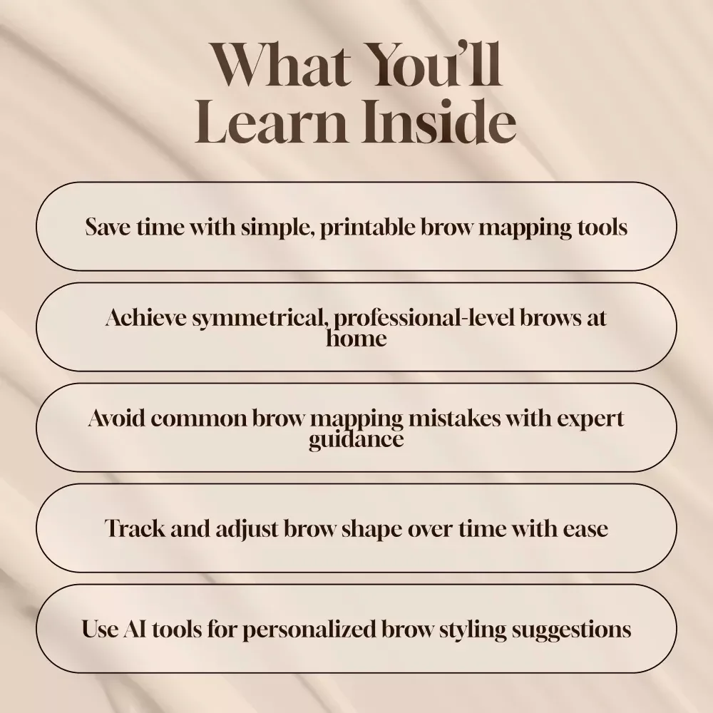 Brow Mapping In Minutes: Printable Shape Cards for Perfect Brows at Home