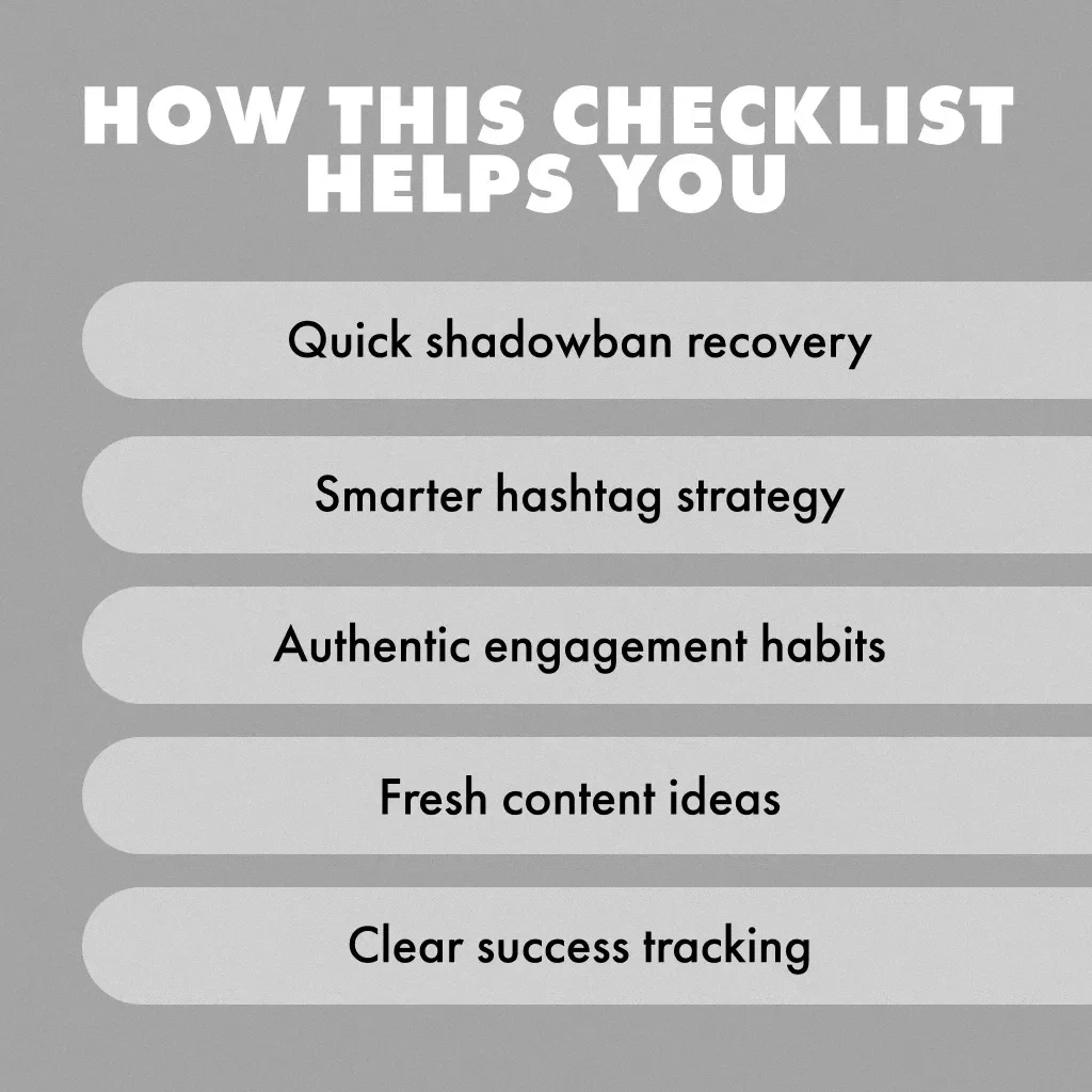 Shadowban Survival Kit: Your TikTok Comeback Checklist | How to Get Rid of Shadowban on TikTok Digital Download Guide